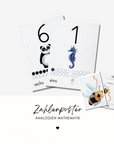 Zahlentabelle und Zahlenposter Analogien