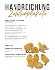 Zahlentabelle und Zahlenposter "Animals"
