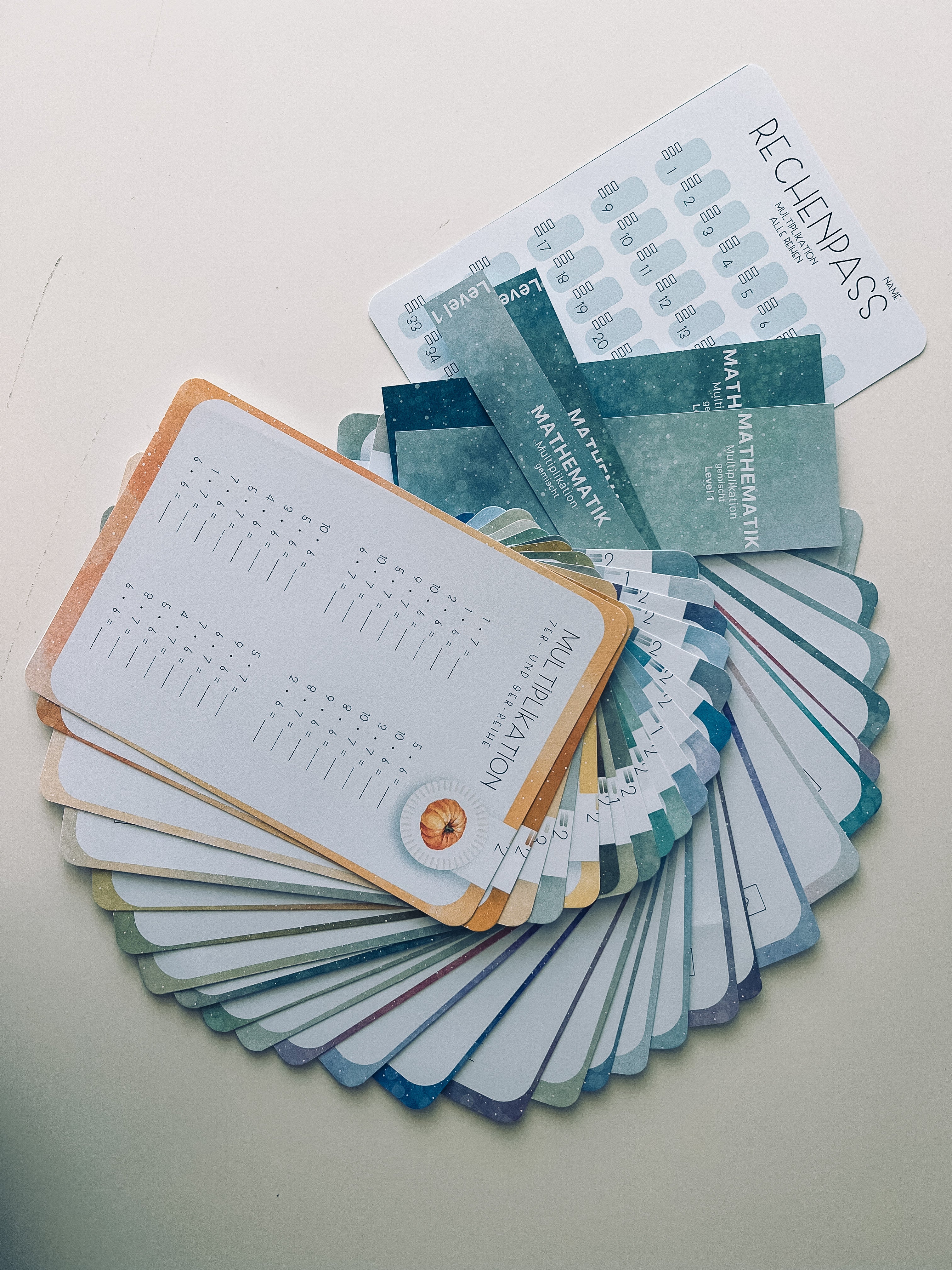 Freebie Übungskartei-Set Kleines Einmaleins (10-er Reihe)
