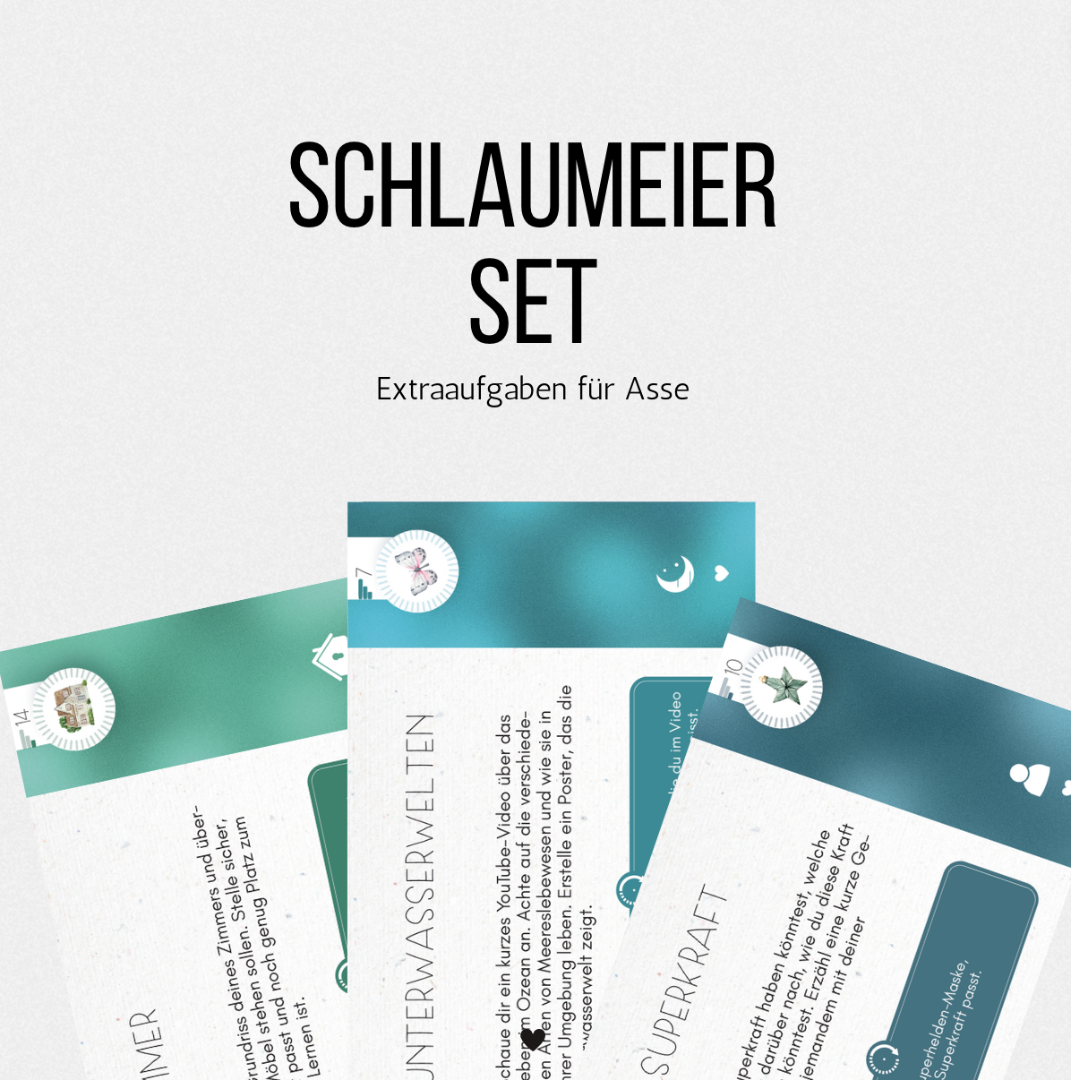 Schlaumeier-Set | Extraaufgaben für Asse