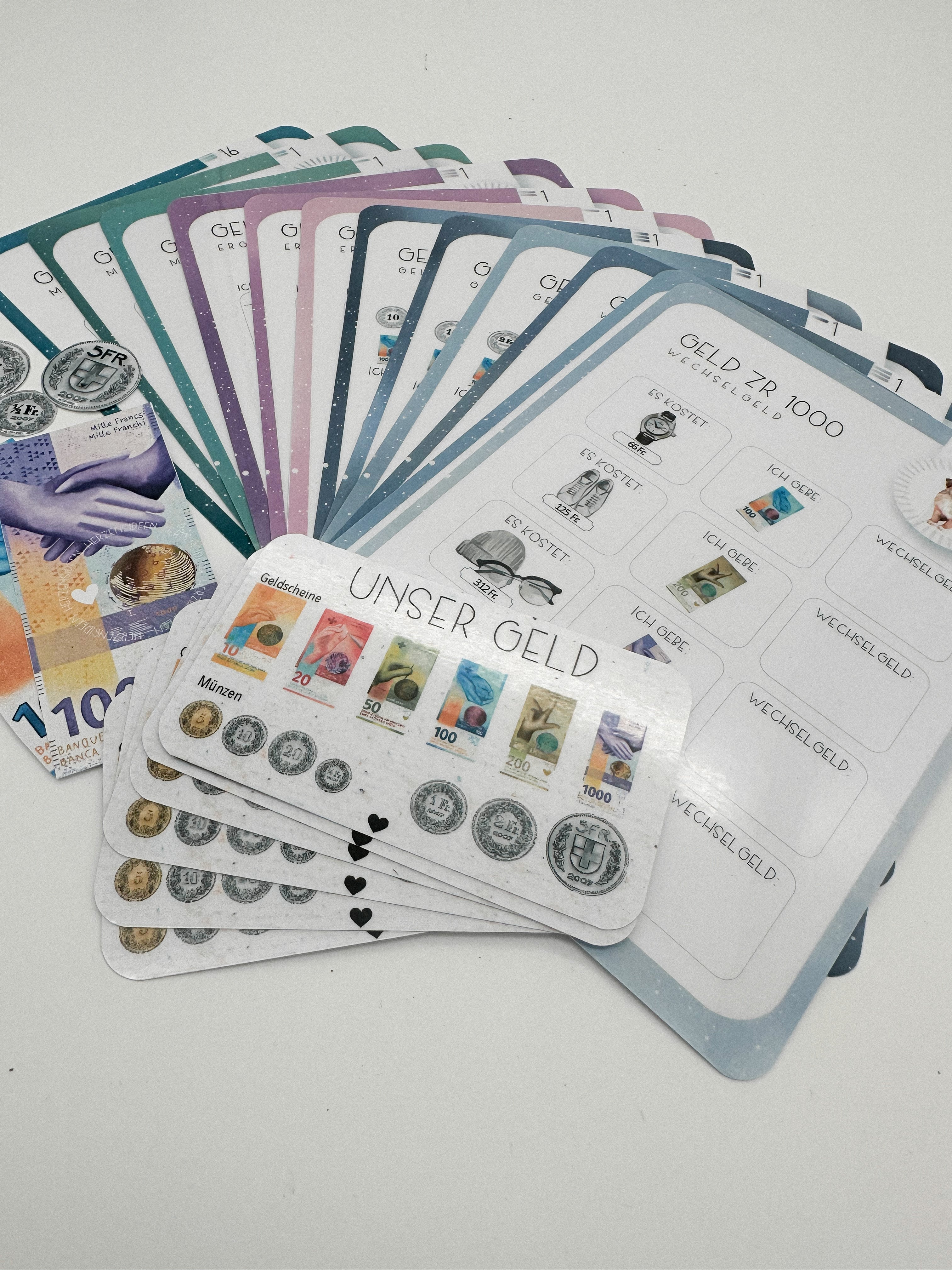 ÜBUNGSKARTEI-SET - Geld ZR100