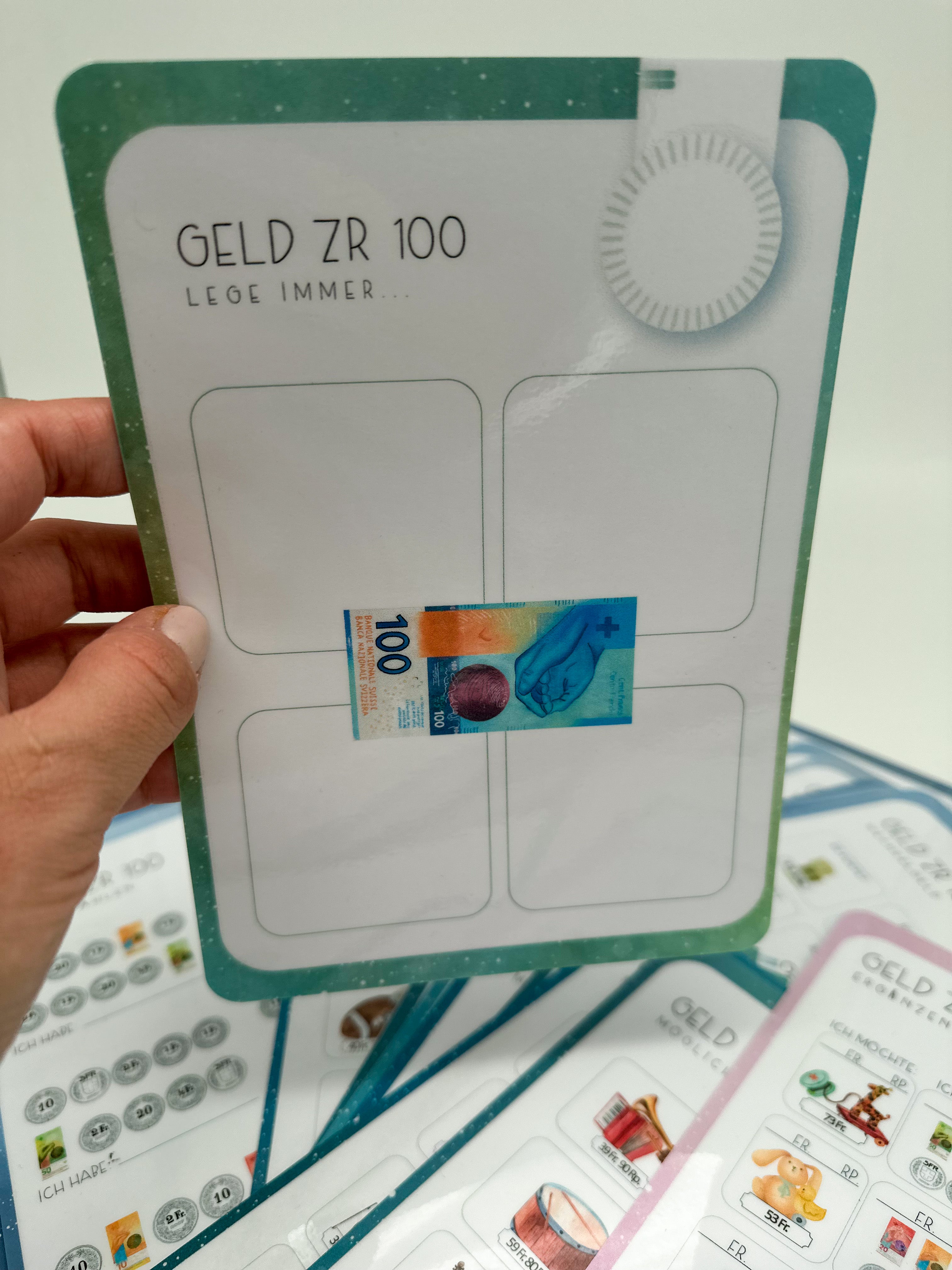 ÜBUNGSKARTEI-SET - Geld ZR100