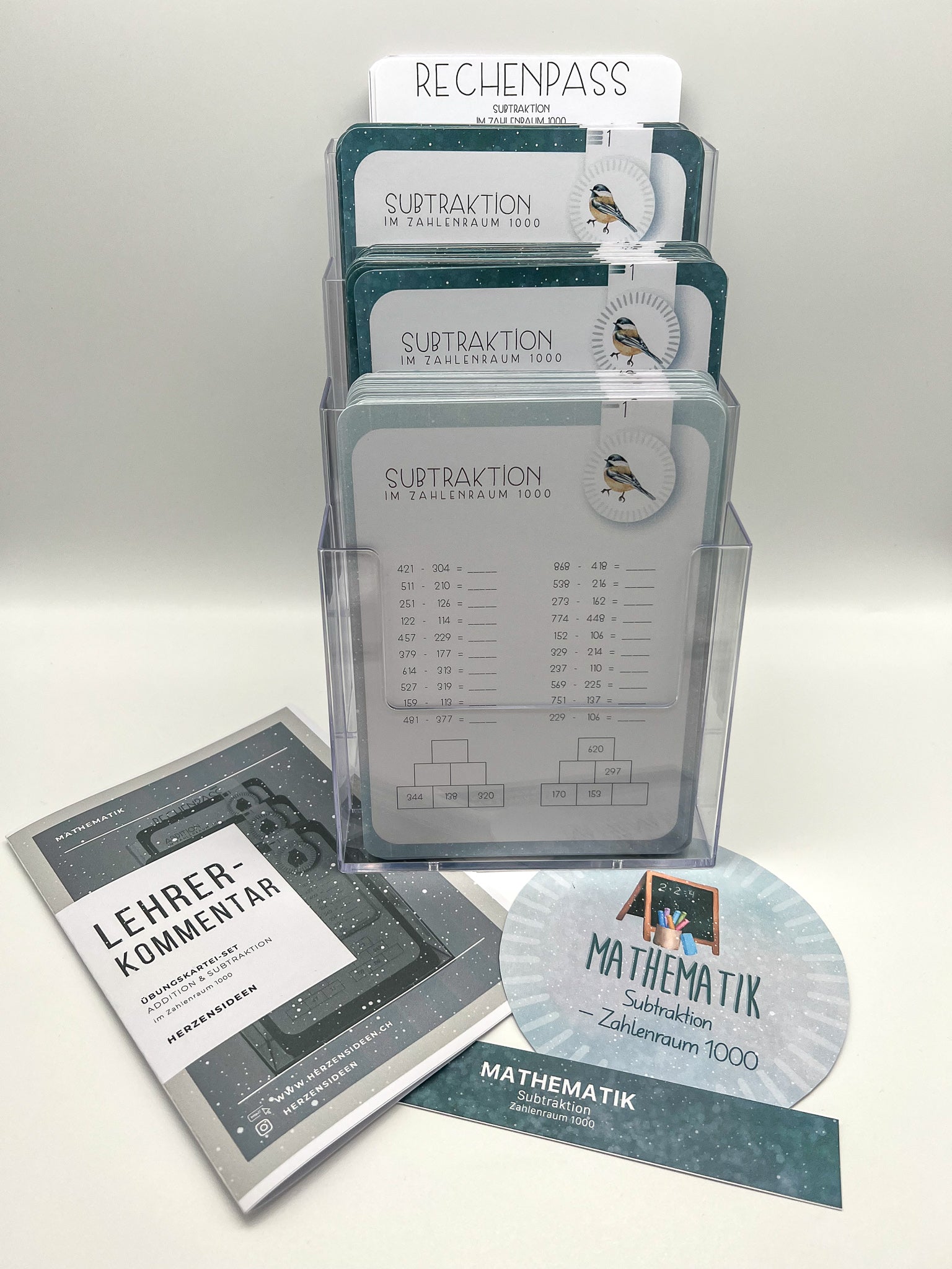 Übungskartei - Subtraktion ZR1000